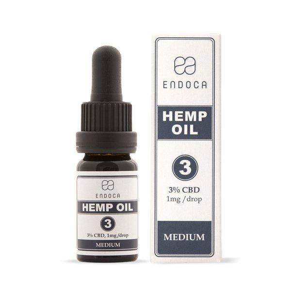 CBD オイル 300mg 濃度 3% Endoca エンドカ お試し 容量 10ml 高