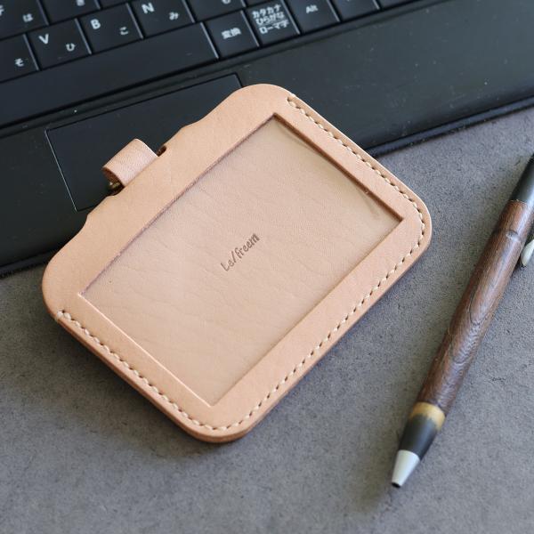 IDケース単品 LF-102 ヌメ革ALL 本革 牛革 レザー 認証ケース 社員証ケース IDカードケース パスケース ICケース 革小物 レザー 本革 革 皮 牛革 革製品 革雑貨
