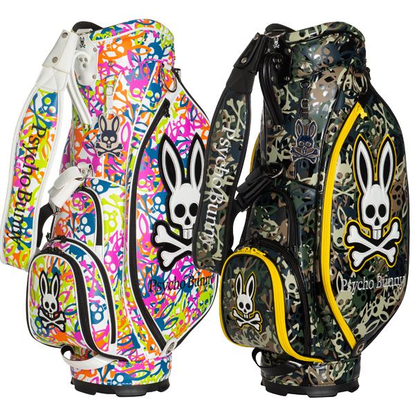 Psycho Bunny サイコバニー　キャディバッグ　ブルー/カモ　迷彩 Psycho Bunny サイコバニー キャディバッグ ブルー/カモ 迷彩