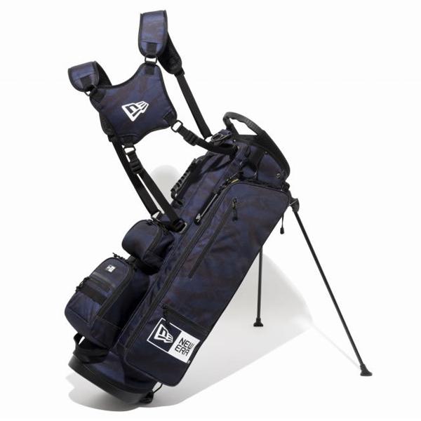 NEWERA キャディーバッグ　スタンド式　タイガーストライプカモネイビー キャディーバッグ スタンド式 ワードマークロゴ タイガー
