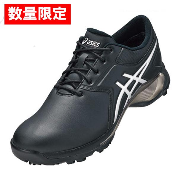 未使用✨asics アシックス ゴルフシューズ オールレザー ブラック　27.5 ASICS（アシックス） 数量限定 ゲルエース プロ エム 1111A220 001