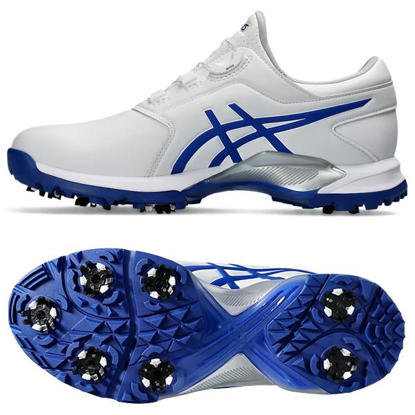 ASICS ゴルフシューズ BOAシステム ホワイト/ブルー dショッピング |アシックス ASICS GEL-ACE PRO M BOA ゴルフシューズ