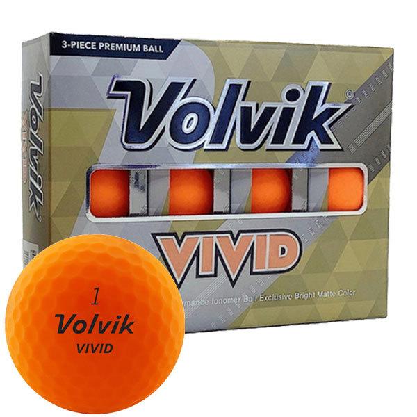 62％以上節約 Volvikボルビック VIVIDゴルフボール オレンジ1ダース