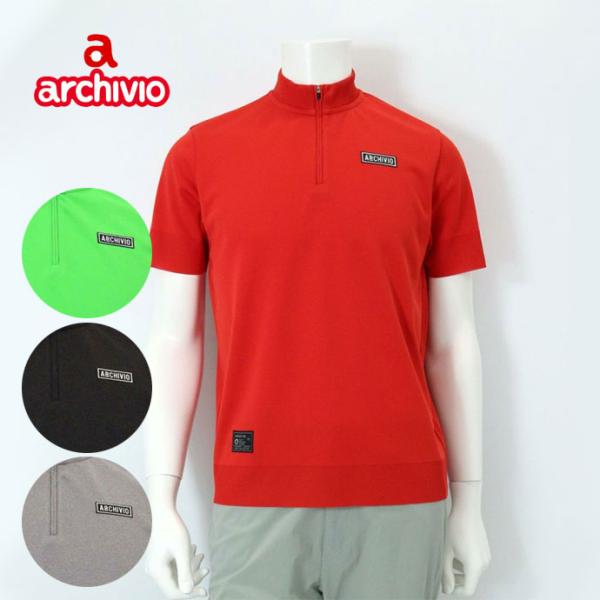 archivio（アルチビオ） ゴルフ メンズ ハーフジップニットプル