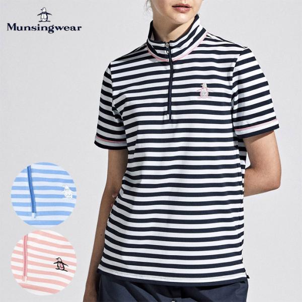マンシングウエアレディスゴルフZIPアップシャツLL Munsingwear（マンシングウェア） ゴルフ レディース/女性用