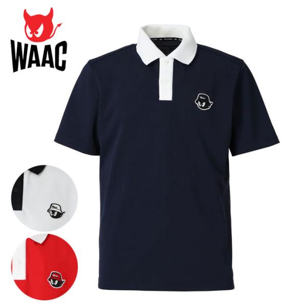 WAAC ゴルフ メンズ ワック 半袖ポロシャツ 072252021 春 夏 ゴルフ