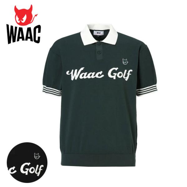 WAAC ワック　ポロシャツ WAAC ゴルフ メンズ ワック 半袖ニットポロ 072252711 春 夏 ゴルフ