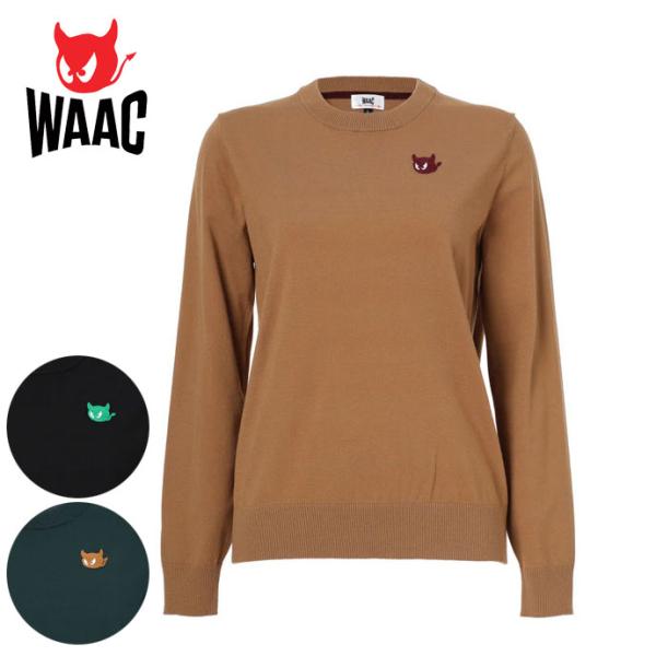 WAAC ゴルフ レディース/女性用 ワック ESSENTIALニット長袖ニットプル