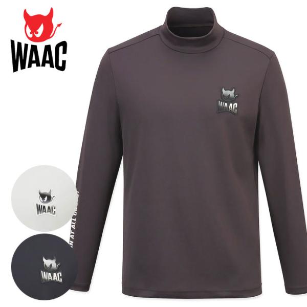 WAAC ゴルフ メンズ ワック 長袖モックネック 072254031 秋 冬 ゴルフ