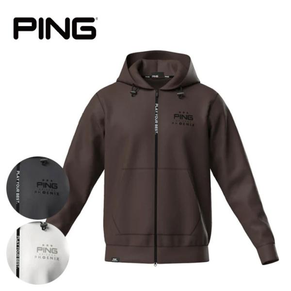 ■カラー 　グレー　／　ホワイト　／　ブラウン■素材 　ポリエステル91%×ポリウレタン9%　／　背裏:ポリエステル100%ゴルフ　／　ウエア　／　メンズ　／　男　／　新品　／　トップス　／　パーカー　／　フーディ