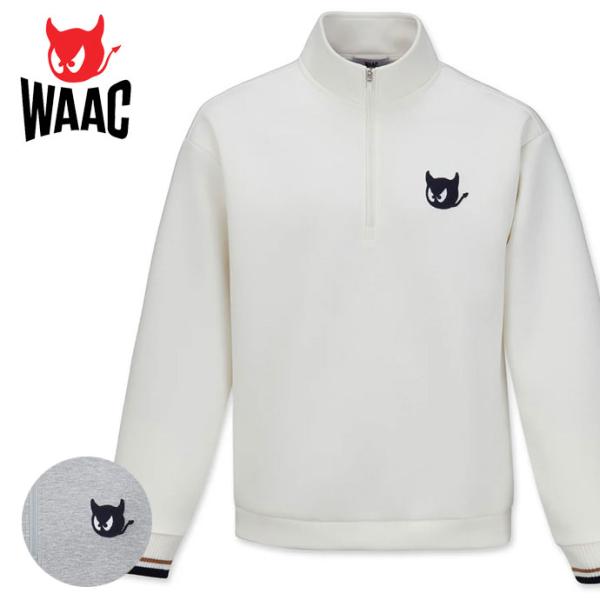 WAAC ゴルフ メンズ ワック 長袖ハーフジップ 072254030 秋 冬 ゴルフ
