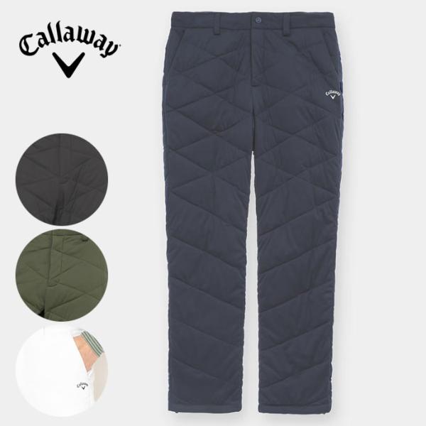 ■カラー 　ブラック　／　ホワイト　／　ネイビー　／　カーキ■素材 　表側:ポリエステル100%　／　裏側:ポリエステル100%　／　詰物:ポリエステル100%ゴルフ　／　ウエア　／　メンズ　／　男　／　新品　／　パンツ　／　ロング