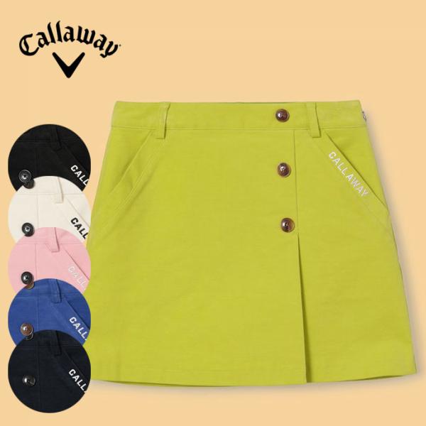 週末SALE＊新品Callawayゴルフスカート2枚M ネイビー&黄色定価2万 Callaway（キャロウェイ） ゴルフ レディース 8WAYストレッチ