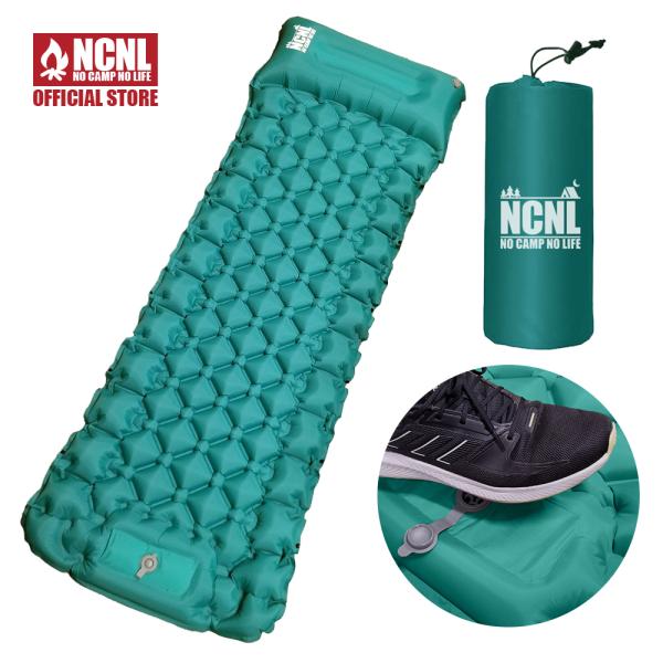 NCNL NO CAMP LIFE エアーマット 足踏み式 枕付き キャンプ