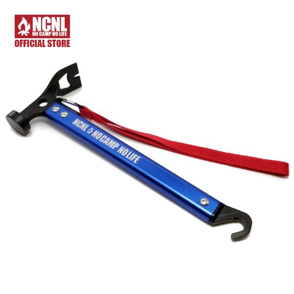 【商品詳細】サイズ(約)：110×305mm重量(約)：375g材質：高炭素鋼（ヘッド/ペグ抜き）・アルミニウム合金（柄）【セット内容】本体（ブルー）、ストラップ【商品説明】ペグを打つ、ペグを抜く、土を掘るの3つの機能がひとつになった多機能...