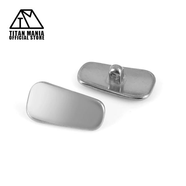 【商品詳細】サイズ(約)：6×12mm重量(約)：0.3g材質：チタン※こちらの製品はネジ式の鼻パッドになります。ワンタッチ式やかしめ式の鼻パッドには取り付けることが出来ません。お手持ちの眼鏡をご確認頂いた上でのご購入をお願い致します。※ネ...