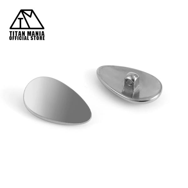 【商品詳細】サイズ(約)：7×12mm重量(約)：0.3g材質：チタン※こちらの製品はネジ式の鼻パッドになります。ワンタッチ式やかしめ式の鼻パッドには取り付けることが出来ません。お手持ちの眼鏡をご確認頂いた上でのご購入をお願い致します。※ネ...