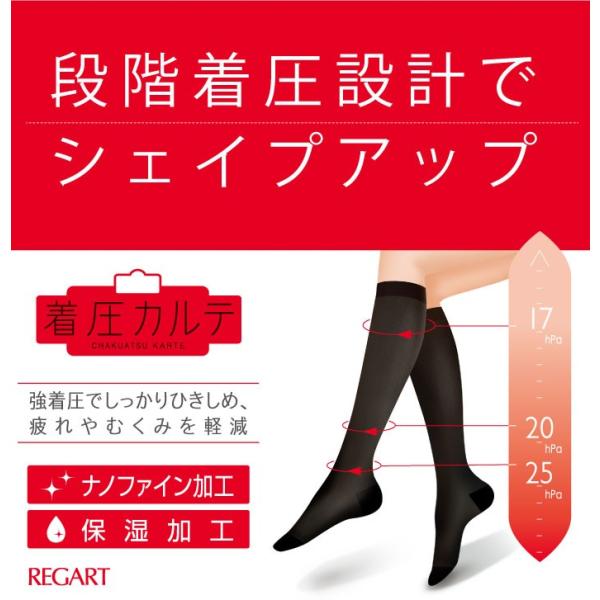REGART（レガルト） 10％OFFクーポン 着圧カルテ 着圧 綿混
