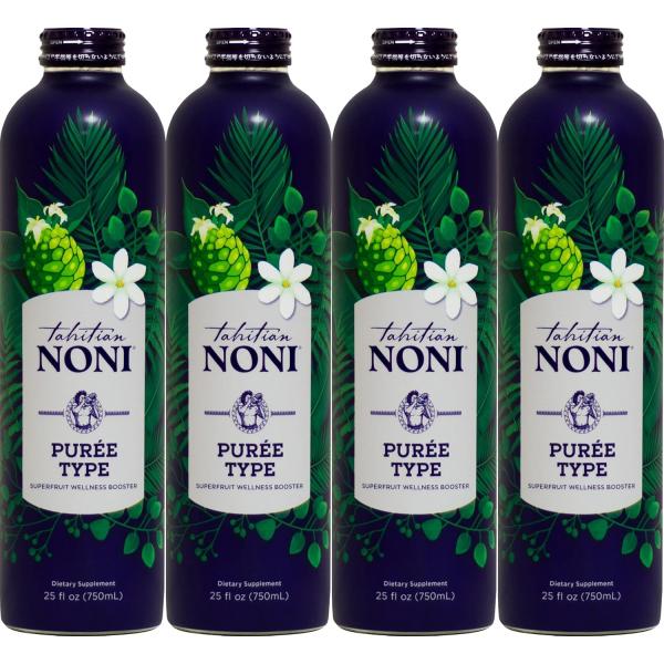 モリンダ MORINDA タヒチアンノニ トゥルーエイジ ピューレタイプ 750ml 4本 ニューエイジ パートナーコ