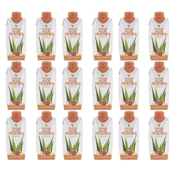 FLP アロエベラジュース フォーエバー アロエピーチ 330ml 18本入り 