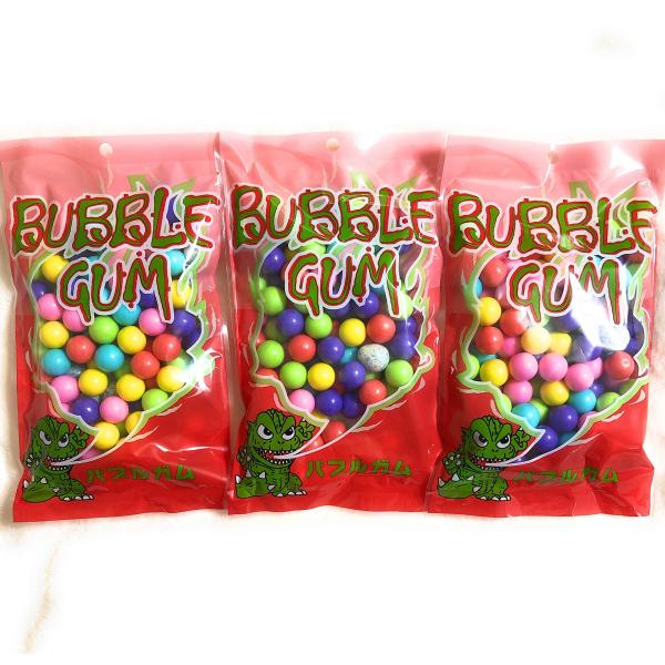 【3袋セット】バブルガム 100粒入リ 直径 約17mm / 詰め替え用 ガムガチャ ガム ガムガチャのガム ガムボール マシン ガムボールマシン