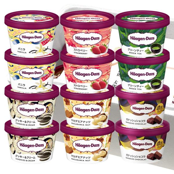 他サイト： 【HD】ハーゲンダッツ ミニカップ Aセット バラエティ６種セット各２個入 ギフト設定対応の商品画像