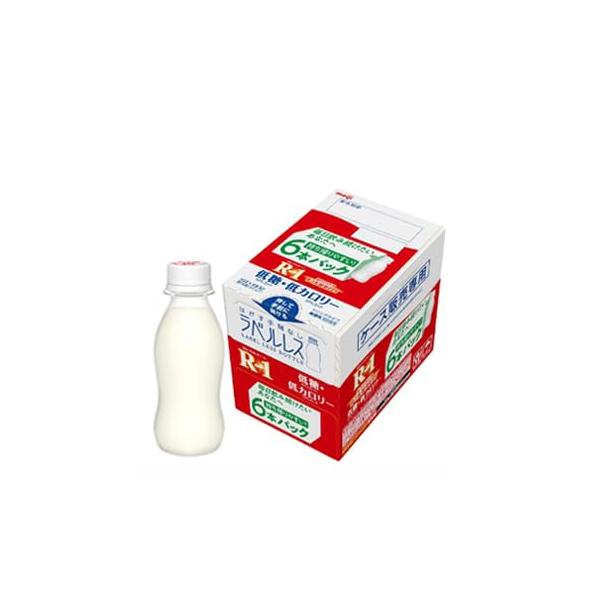 他サイト： （クール便）明治 R-1 ヨーグルト 低糖・低カロリー ドリンクタイプ ラベルレスボトル 112ml × 6本 × 4箱 セットの商品画像
