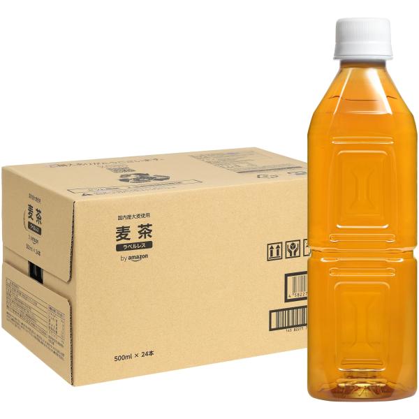 他サイト： by Amazon 麦茶 ラベルレス 500ml×24本の商品画像