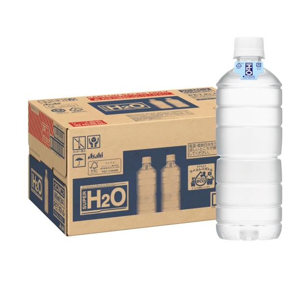 他サイト： アサヒ飲料 スーパーH2O ラベルレスボトル 600ml×24本 [スポーツドリンク] [熱中症対策]の商品画像