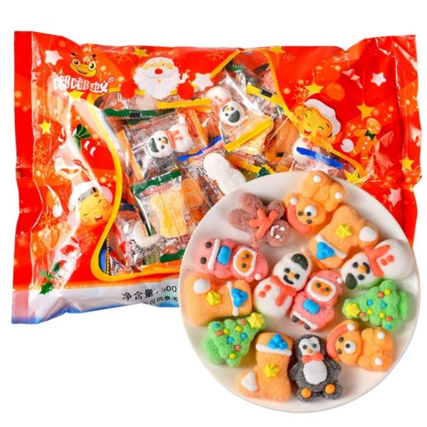 クリスマス マシュマロ 500g 約100個入 お菓子 詰め合わせ サンタ