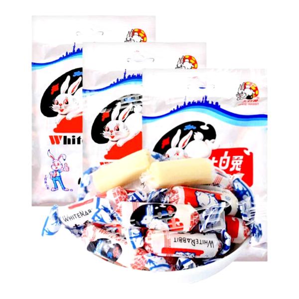 【白兎出品】 楽天市場】【3点セット送料無料 】 大白兔 牛乳糖 キャンディ 大