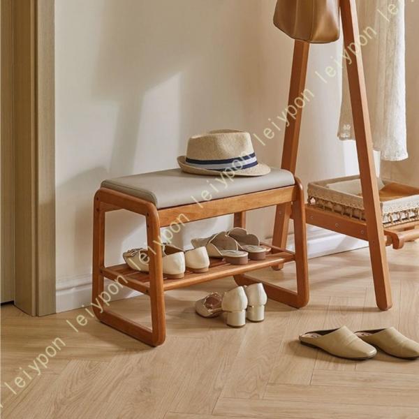 [Release date: August 9, 2025]シューズラック 玄関ベンチ 収納ベンチ 玄関椅子 スツール 2段サイズ：幅55 / 幅80 / 幅100×奥行34×高さ42cm■安定した座り心地座面が幅広でクッション入りのため快...