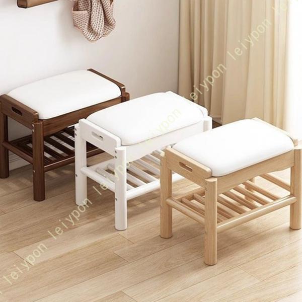 [Release date: August 12, 2025]シューズラック 玄関ベンチ 収納ベンチ 玄関椅子 スツール 2段 木製■安定した座り心地座面が幅広でクッション入りのため快適にお座りいただけます!■収納スペースあり座面の下の棚は...