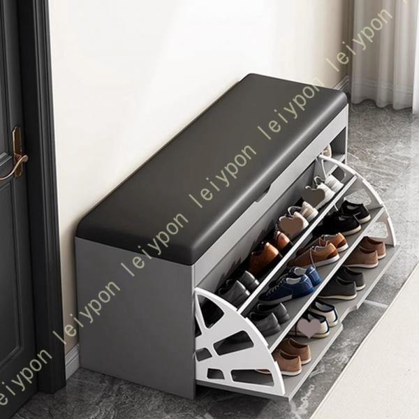 [Release date: September 2, 2025]【サイズ】幅80/100cm×奥行き30cm×高さ51cm【薄型玄関ベンチ】奥行30cmだけ薄いシューズボックス、狭い玄関の靴収納問題を解決します!フラップ扉のデザインで、外...