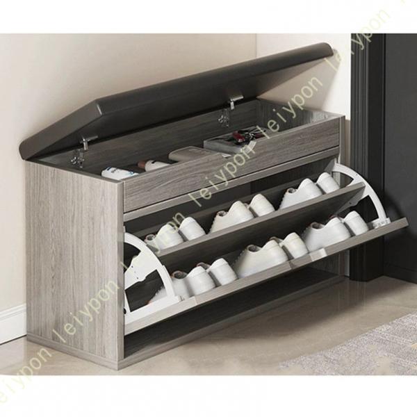 [Release date: September 2, 2025]【サイズ】幅60/80cm×奥行き24cm×高さ51cm【薄型玄関ベンチ】奥行24cmだけ薄いシューズボックス、狭い玄関の靴収納問題を解決します!フラップ扉のデザインで、外か...