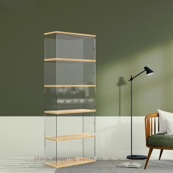 ディスプレイケース 透明アクリル 本棚 置物棚 コレクションケース 大容量 キャビネット ブックシェルフ 整理棚 コレクション棚 防水 防塵 防汚 漫画 絵本