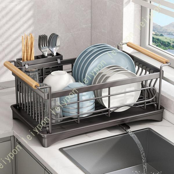 [Release date: August 4, 2025]【水切り層】大きな皿/厚い皿/鍋の蓋を置くことができ、より深いスロット設計、より安定した配置【果物と野菜の層】あらゆる種類の背の高いボトルと短いボトルの調味料、食器用の鍋やフライパ...