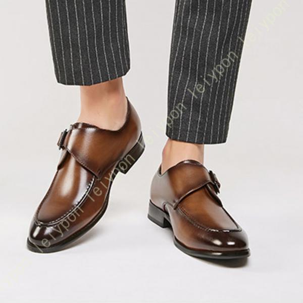 6cm身長アップ ビジネスシューズ 革靴 メンズ 背が高くなる靴 厚底 シークレットシューズ 紳士靴 ローファー スリッポン 本革 軽量 スニーカー 通気性