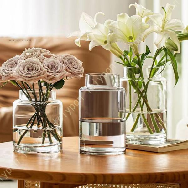 フランス製　大型花瓶 ガラス　オシャレ　花びん 花入　M1888 フランス製 大型花瓶 ガラス オシャレ 花びん 花入 M1888