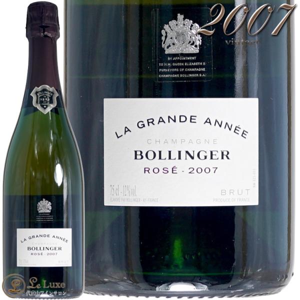 2007 �{�����W�F �� �O���� �_�l ���[ �V�����p�� �h�� ROSE 750ml Bollinger La Grande Annee Rose