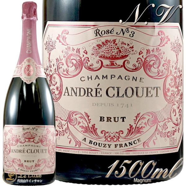 NV [ Ah NG }Oi Ki Vp  h 1500ml Andre Clouet Brut rose Magnum