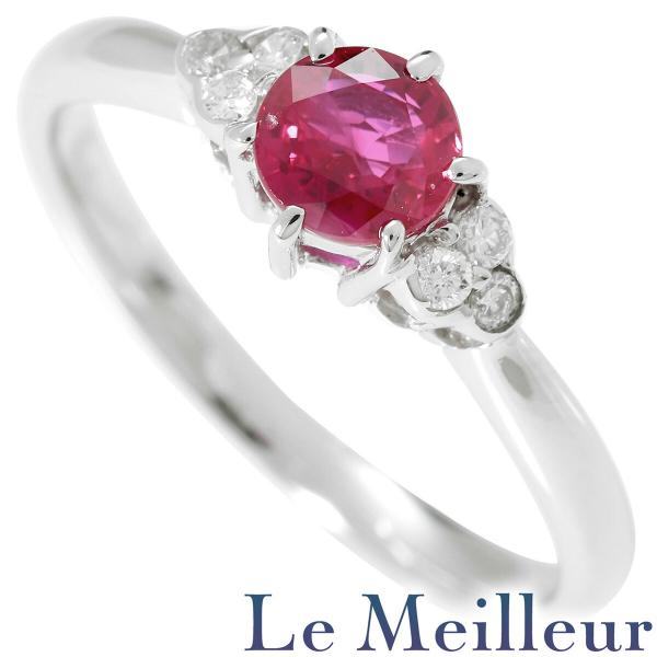 ルビー 0.62ct ダイヤモンド プラチナ Pt900 リング 12号 指輪 新品