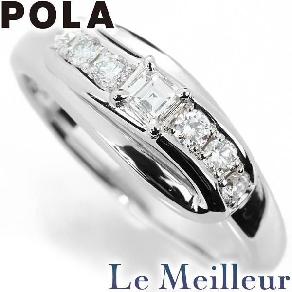 美品　POLA　ポーラ　指輪　リング　PT900　プラチナ　ダイヤモンド　12号 POLA ポーラ ダイヤ リング 指輪 Pt900プラチナ ダイヤモンド
