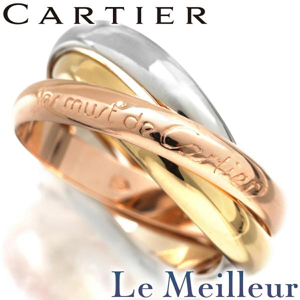 Cartier カルティエ トリニティ リング 指輪 K18 16号 中古 Cartier カルティエ トリニティ リング 指輪 K18 16号 中古