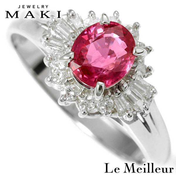 ジュエリーマキ リング 指輪 ルビー 0.91ct ダイヤモンド 0.25ct