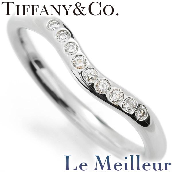 Tiffany & Co. プラチナリング9号エルサペレッティPt950 TIFFANY&Co.（ティファニー） エルサ・ペレッティ カーブドバンド 9P