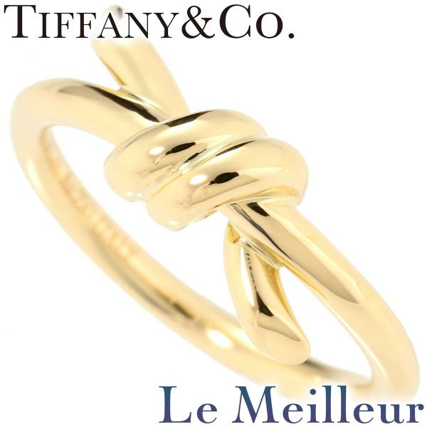 最終値下げTIFFANY & Co. K18 ヴィンテージ ノットリング VINTAGE】TIFFANY&Co. ティファニー ノット リング《K18 イエロー
