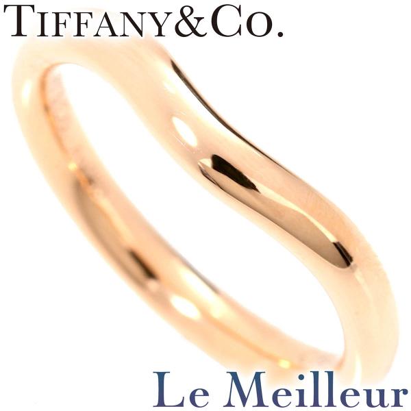 Tiffany エルサペレッティ K18 ローズゴールド　カーブドリングバンド lemeilleur_lel1638