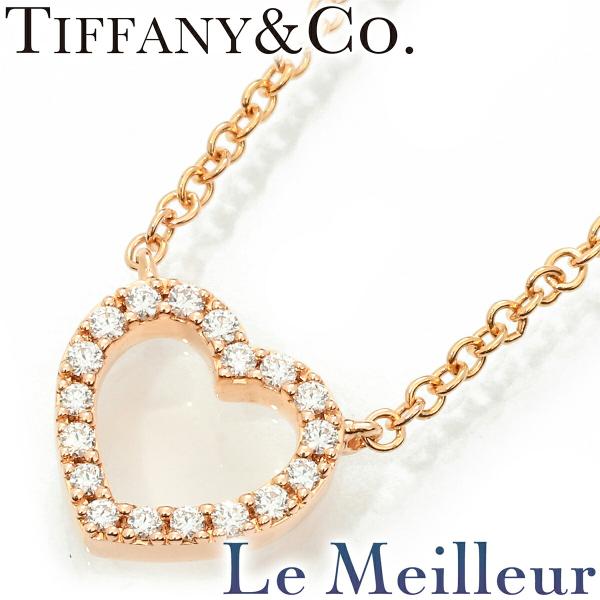 TIFFANY&Co. メトロ ハート ネックレス ダイヤモンド K18 中古