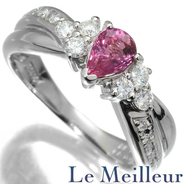 ルビー 0.63ct ダイヤモンド 0.3ct プラチナ Pt900 リング 11号 指輪 
